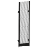 Start Bay - Wall Bay (Modular Upright) - W600xH2400 - Single Post - NO BASE - w/. Fixing Points - Wire Mesh - Matte Black