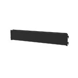 Clip In Panel - W600xH100 - Slat Wall - Matte Black