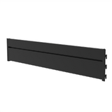 Clip In Panel - W900xH150 - Slat Wall - Matte Black