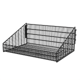 Wire Basket - W600xD400 - Solid Weld Point - W15xH50 Mesh - Matte Black