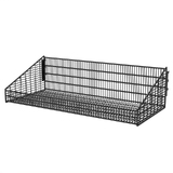 Wire Basket - W900xD400 - Solid Weld Point - W15xH50 Mesh - Matte Black