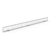 Wire Front Fence -W1200 - Zinc