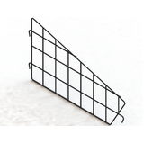 Wire Basket Divider - BULK - D400xW50 - W15xH50 Mesh - ANGLED FRONT - Matte Black