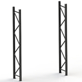 Start Bay - Pallet Rack - H4000xD838 - 2 FRAMES - HEAVY DUTY VERSION (UPSCALE) - 4.5 Tonne Capacity - Matte Black