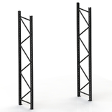 Start Bay - Pallet Rack - H4000xD1067 - 2 FRAMES - HEAVY DUTY VERSION (UPSCALE) - 4.5 Tonne Capacity - Matte Black