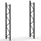 Start Bay - Pallet Rack - H4000xD1220 - 2 FRAMES - HEAVY DUTY VERSION (UPSCALE) - 4.5 Tonne Capacity - Matte Black