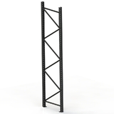 Add Bay - Pallet Rack - H4000xD1220 - 1 FRAME - HEAVY DUTY VERSION (UPSCALE) - 4.5 Tonne Capacity - Matte Black