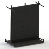 Mid Panel Set - W1940xD1067 - for D1067 Rack - D450 Leg - DOUBLE SIDED - Matte Black