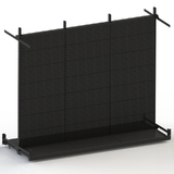 Mid Panel Set - W2760xD1067 - for D1067 Rack - D450 Leg - DOUBLE SIDED - Matte Black