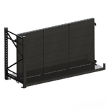 Add Bay - Heavy Duty Gondola - W2760xH1600xD1067 - Perforated - Matte Black