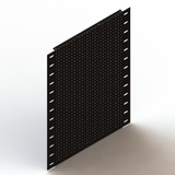 Gondola End - Perforated Panel - W838 - Matte Black