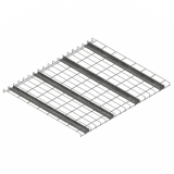 Shelf - Wire Mesh - Internal - W908xD780xT25 - for D838 Rack - for Step Beam - GAL