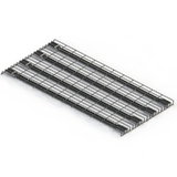 Shelf - Wire Mesh - Heavy Duty Overlap - W908xD1250 - for D1220 Rack - for Box Beam - Matte Black